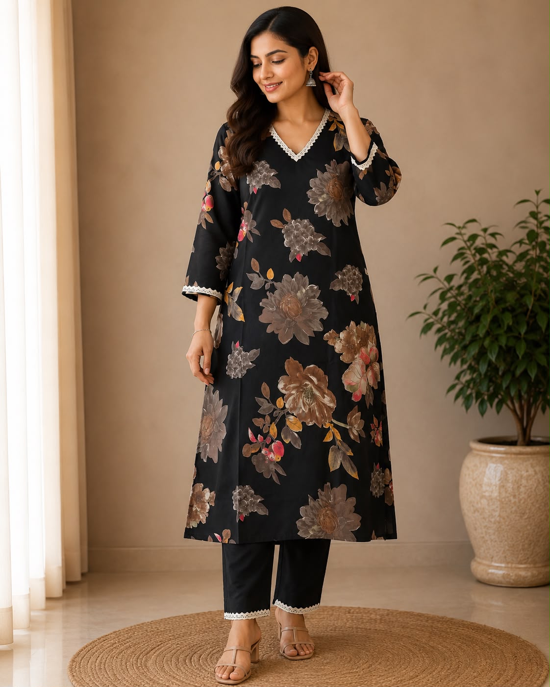 Kurti with Pants from WELL MADE, wholesale kurti manufacturer in Kolkata